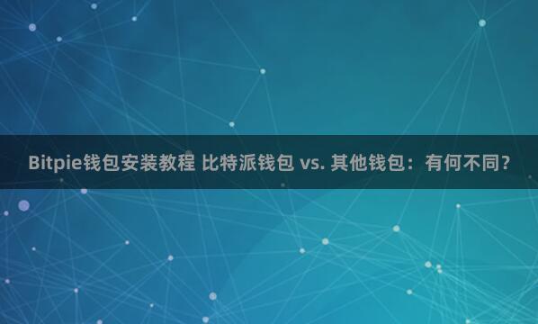 Bitpie钱包安装教程 比特派钱包 vs. 其他钱包：有何不同？