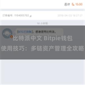 比特派中文 Bitpie钱包使用技巧：多链资产管理全攻略