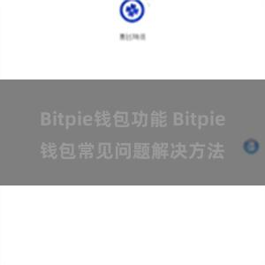 Bitpie钱包功能 Bitpie钱包常见问题解决方法