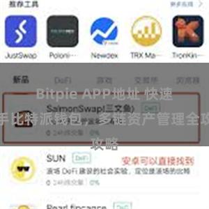 Bitpie APP地址 快速上手比特派钱包，多链资产管理全攻略