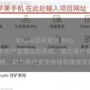 Bitpie实时更新 Bitpie钱包：打造数字资产管理生态系统，助力用户安全存储和便捷交易。