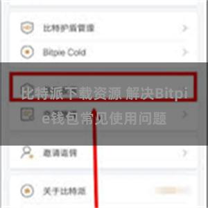 比特派下载资源 解决Bitpie钱包常见使用问题