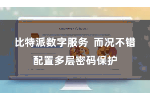 比特派数字服务  而况不错配置多层密码保护